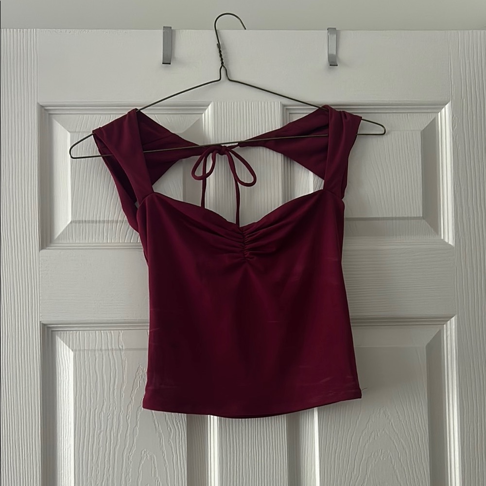Garage Burgundy Women's Top